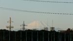 観察舎屋上から撮影の富士山